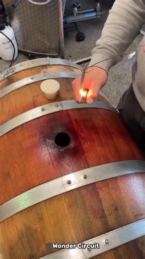 Why Do They Burn Sulfur Inside Wine Barrels? 😳🍷🔥