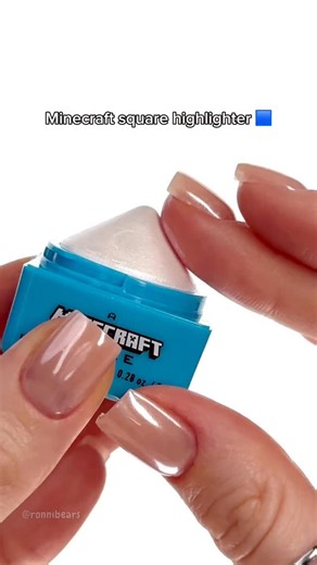 Ronnibears | Makeup Content Creator on Instagram: "Square minecraft makeup 🟦🟩🟨 🛍️ NYX Professional Makeup A Minecraft Movie Rare Highlight Balm in Diamond Drip #highlighter #minecraft #nyx #square #makeup #funmakeup #makeupfinds #makeupasmr #colorfulmakeup #makeupswatches #fyp #reels"
