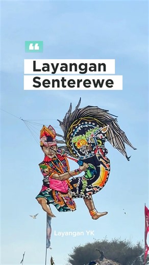 Senterewe 2D Creative Kite at the 2026 Jogja Kite Festival - Flying 2D Kite