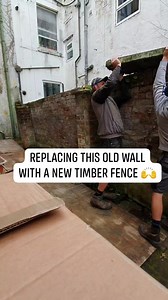 10K views · 30 reactions | Demo on this old wall & installing a 6ft feather edge fence in its place  Copings weighed a tonne, we saved these for our customer as I'm sure they will come in handy in the future  #demolition #fenceinstallation #oldwalls #unsafe #howto #diy #installation #selfemployed #contractor #pro | LNC Landscapes and Paving | Facebook