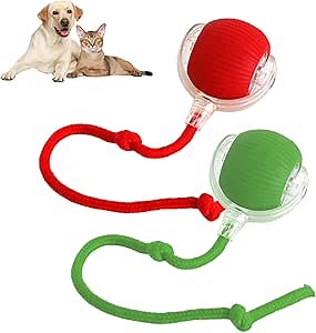 2025 New Interactive Dog Cat Toys Balls, Rolling Ball for Dogs, 360° Smart Automatic Rolling Pet Ball, Electric Dog Balls Toy, Fast Moving, for Indoor Cat and Dogs