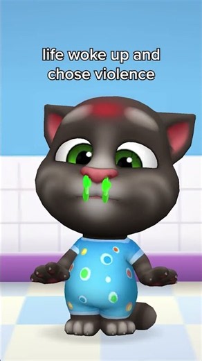 Who else hates getting sick? No? Just us? #TalkingTom #MyTalkingTomFriends #sick #medicine