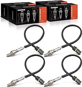 A-Premium O2 Oxygen Sensor Compatible with Mercedes-Benz ML320 ML430 ML55 AMG SL600 Upstream and Downstream 4-PC Set