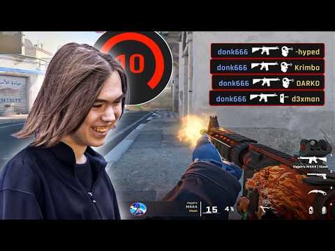 donk (33-15) | Destroys This FACEIT Lobby | 5100 ELO