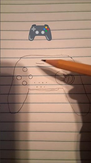 How to draw a easy gaming controller #drawing #drawingtutorials #art #shorts