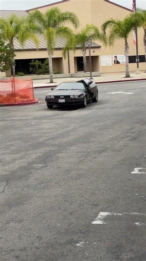 This Black DeLorean Hits Different #cars #nostalgia