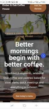 I asked AI to build a coffee shop website. This happened.
