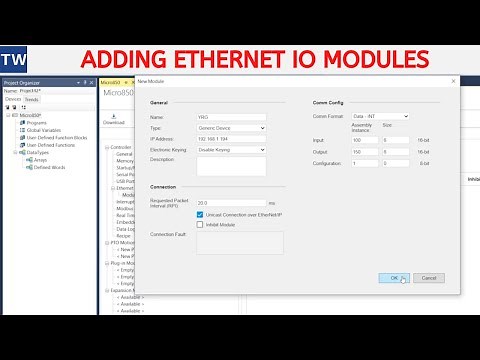 Adding Ethernet Modules to a Micro850E. Class 1 Ethernet Messaging