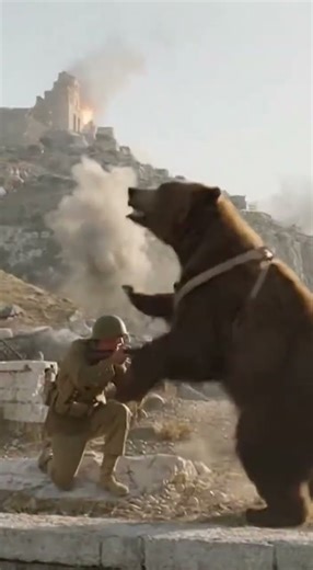 Wojtek the Syrian Brown Bear Polish Army Hero at Monte Cassino #shorts