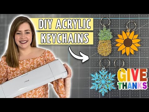 NEW + EASY ideas for Acrylic Blank Keychains with Cricut | Cricut Acrylic Keychains Tutorial
