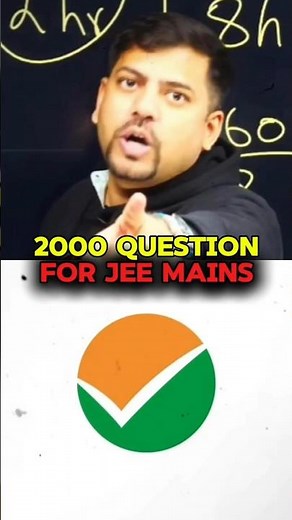 2000 Questions Strategy 🤯 Crack JEE Main Phase 2 #harshsir #jeemains