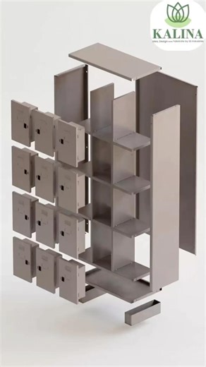 Steel Locker Cabinet Assembly You've Never Seen Before #manufacturing #factory #shorts