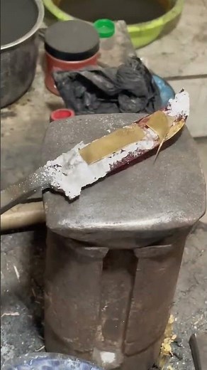 Copper-plating casting process for the steel knife