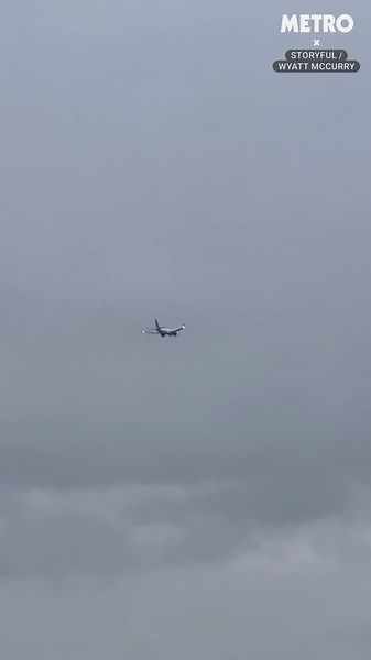 Flames spout from plane engine after striking runway rabbit during departure