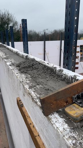Preparing ICF Pour for Wall Plate Installation