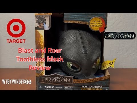 How to Train Your Dragon Blast and Roar Toothless Mask Review