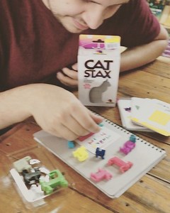20 reactions | Cat Stax & Dog Pile are two of the new games we have in! OH EM GEE IT’S HARD!!! | Little Gnome | Facebook
