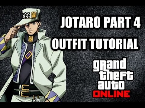 GTA ONLINE / JOTARO(PART 4) COSPLAY OUTFIT TUTORIAL / JoJo's Bizarre Adventure