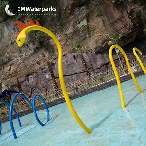 [Hot Item] Popular Splash Pad Equipment Water Park Aqua Spray Snake Water Spray Pad