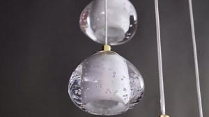 Modern LED High Ceiling Chandelier: 12 Lights Gold Bubble Crystal Ball With 3000K Warm Bulb Long Spiral Staircase Chandelier - Large Foyer Chandeliers For High Ceilings Living Room Entryway Stairs