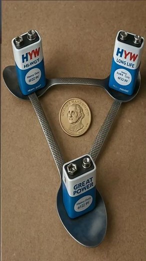 Battery + spoons and the spinning coin, true or false 🔋🪙🔋 ?!?