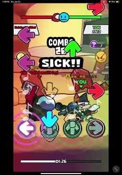 FNF battling tinieteebrolittel with the song Target practice by Matt (insane)