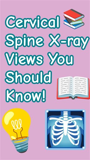 Confused about cervical spine X-rays? These 6 views explain everything! #shorts