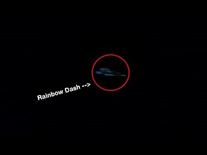 (MLP in real life) Rainbow Dash Flying Caught On Camera!