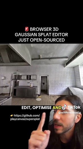 Open-Sourced Browser 3D Gaussian Splat Editor: SuperSplat
