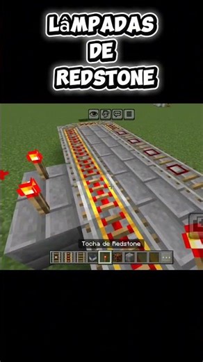 uma coisa legal para fazer com redstone #minecraft #minecraftbedrock