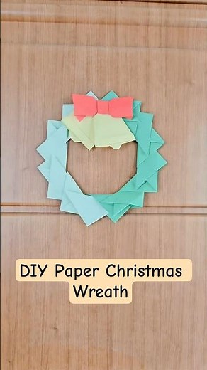 DIY Origami Christmas Wreath | Holiday Craft