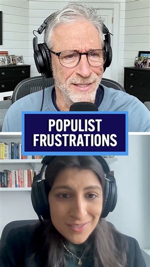 The Weekly Show with Jon Stewart on Instagram: "Jon and Lina Khan discuss how Mamdani and Trump both have recognized a populist frustration, but only one is cast as a radical. New episode out now! #TheWeeklyShow #Politics #JonStewart"