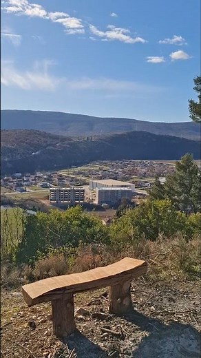 DIY Rustic Bench With a View #shorts