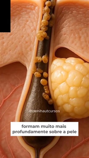 Deni Haut Cursos em Estética | As acnes se formam muito mais profundamente na pele do que parece à primeira vista. Elas não começam na superfície começam no folículo... | Instagram