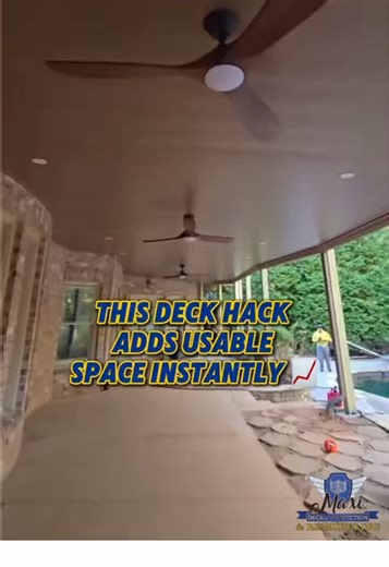 See how an under deck ceiling installation turns wasted space into a dry, usable patio. 📈 Perfect for homeowners in Atlanta looking to improve outdoor living and protect the area under their deck. Comment “UNDER DECK CEILING” for a FREE design consultation! 📲 #deckbuilding #deckbuilder #homeimprovement #patiodesign #outdoorliving