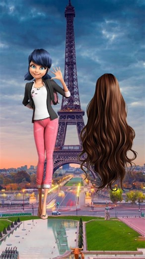 Miraculous characters as long hairs. #miraculous #mlb #miraculousladybug #lonfhair