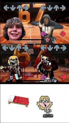 Funky Showdown: 67 Kids Face Off Against 61 and Among Us in Epic Meme Battle! #67kid #fnf #amongus