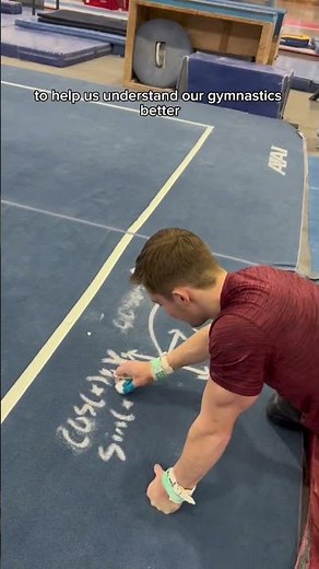 Why gymnasts ACTUALLY use chalk 🤔 #gymnastics #gymnast #chalk #comedy #sports #ncaa #parkour #gym