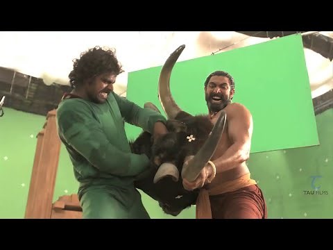 Making of Bahubali VFX || Bhallaladeva’s(Rana) bull fight sequence VFX Breakdown ||HD 720p
