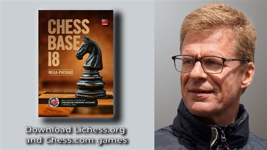 ChessBase 18：如何从Chess.com或Lichess下载任意棋手的对局棋谱