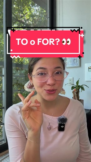 Do you know when to use TO vs. FOR? 🤔 In this video, we’ll practice a simple way to remember the difference and use both naturally in everyday English conversations ✨ Can you make a sentence with TO and one with FOR? 👇 #ennglishlistening #englishpractice #englishteacher #speakenglish #learnenglish