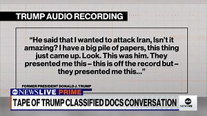 BREAKING: ABC News has obtained an audio recording of a 2021 conversation in which former Pres. Trump discusses a classified Pentagon document that he held on to about a potential attack on Iran. | ABC News Live