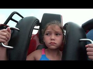 Corkscrew fast ride at Michigan Adventure