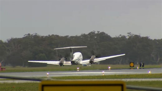 Plane makes successful wheels-up emergency landing in Australia after circling airport for hours