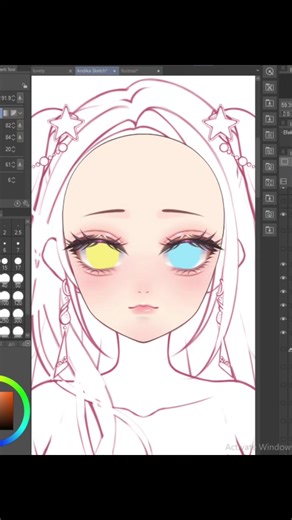 how to render vtuber face in an easy way 👀 #rendering #vtuber #commission #live2d #speedpaint