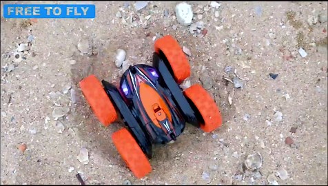 Remote Control Car: Double Sided 360°Rotating 4WD RC Cars 2.4GHz Electric Race Stunt Toy Car Rechargeable Toy Cars for 6 7 8 9 10 11 12 Year Old Boys Girls Kids Christmas Birthday Gifts Cyan