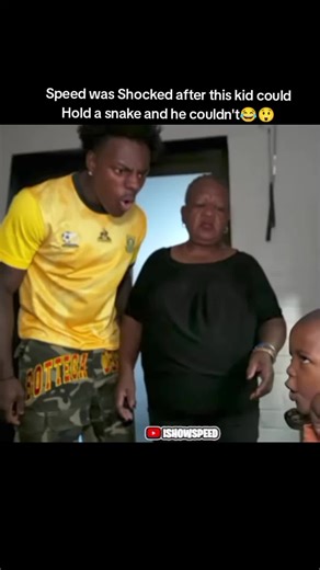 Speed's Reaction to Kid Holding a Snake Surprise