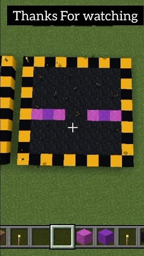 Minecraft Enderman Face Pixel Concrete Powder Fall Art Satisfying Minecraft Build #minecraftshorts
