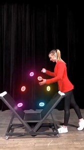 A super cool animation of Kateryna Nikiforova amazing bounce skills 💗 Animation by Vishal Gauta #trickychicks | Tricky Chicks