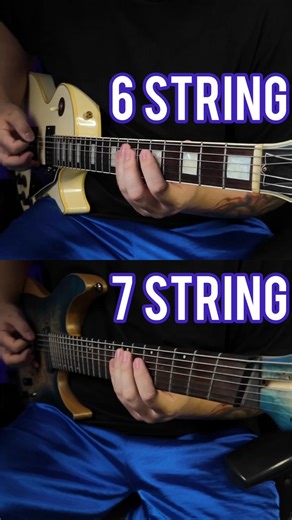 Judas Priest riff comparison🤘- 6 string Vs. 7 string #guitar #judaspriest #comparison #metal